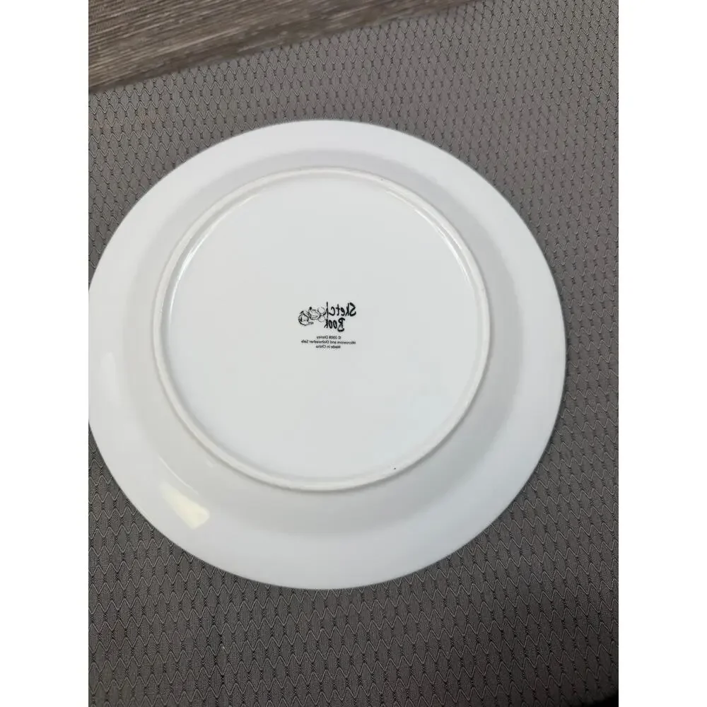 Mickey Mouse Sketchbook Dinner Plate 10.5” NEW